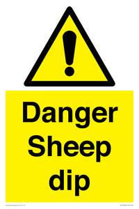 Danger Sheep dip